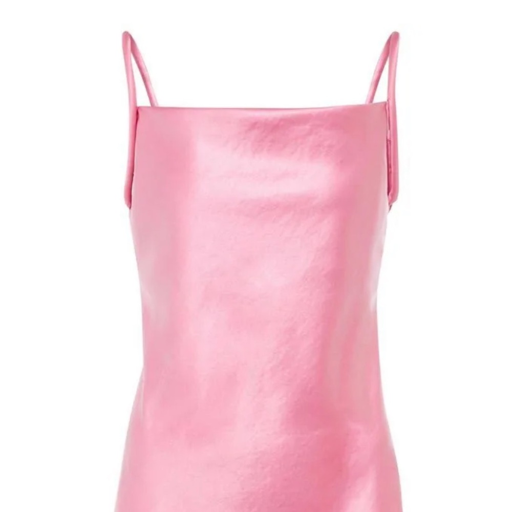 Nanushka Neza Satin Top - Pink